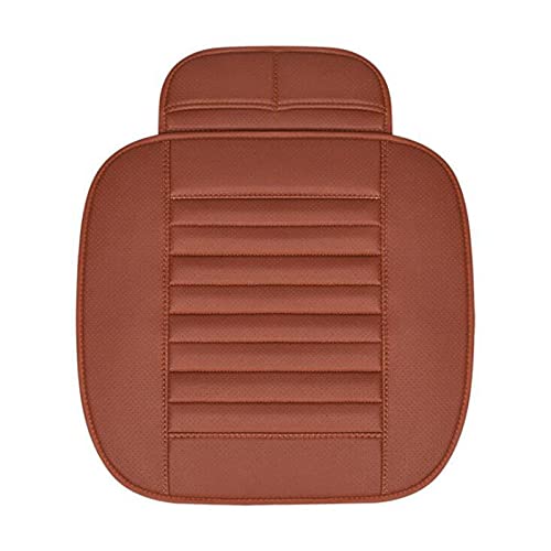 Sitzbezüge,Autositzbezug Autositzüberzug PU. Leder Four Seasons Cars Sitzkissen Automobiles Seat Protector Universal Car-Stuhl-Auflage-Matte Auto-Zubehör(Brown) von Fymlok