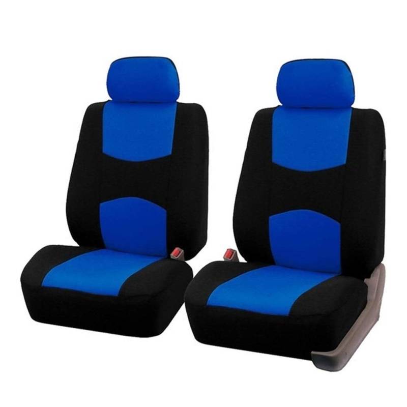 Sitzbezüge,Autositzbezug Einzigartige Wohnung Tuch Auto-Sitzbezug (abnehmbar Kopfstützen und solide Bank) Innen Zubehör Universal-Auto-Sitzabdeckung(Blue Front Covers) von Fymlok