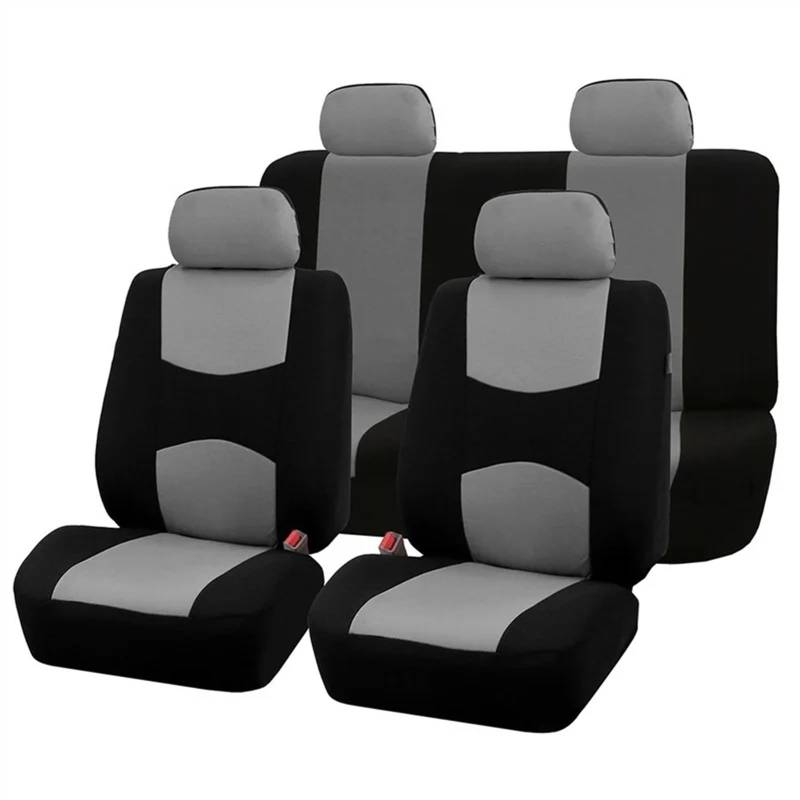 Sitzbezüge,Autositzbezug Komplettset Autositzbezug Mehrere Farben Sitzschutzbezug Fahrzeugsitzbezüge Universelles Autozubehör(Gray) von Fymlok