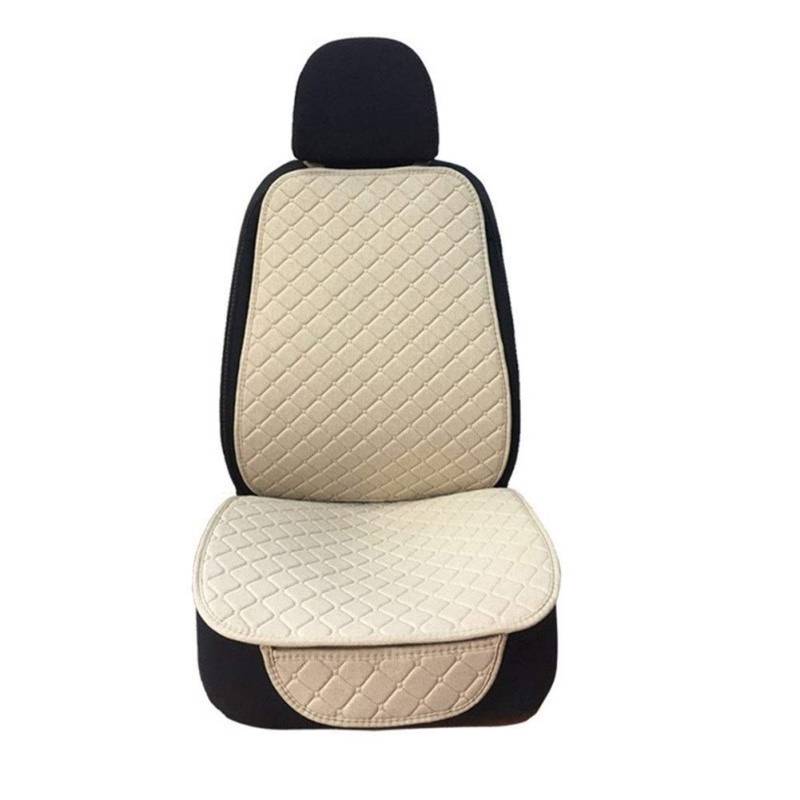 Sitzbezüge,Autositzbezug Large Size One Sitz Flax Autositzbezug-Schutz-Frontsitzrückenkissen-Auflage-Matte Auto vorne Automotive Interior LKW(3) von Fymlok
