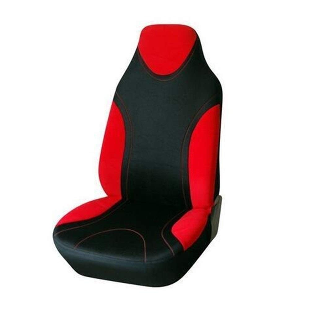Sitzbezüge,Autositzbezug Sitzabdeckung Unterstützt High Back Bucket Auto-Sitzabdeckung Universal-Sitze die meisten Innenausstattung Sitzbezug(RED) von Fymlok