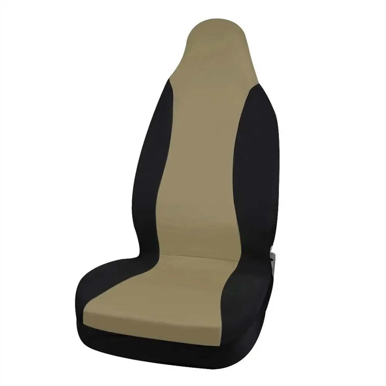 Sitzbezüge,Autositzbezug Universal Autositzbezüge Innensitzdekorationsbezüge Zubehör for Autofahrzeug-LKW-SUV(1pcs Beige Black) von Fymlok