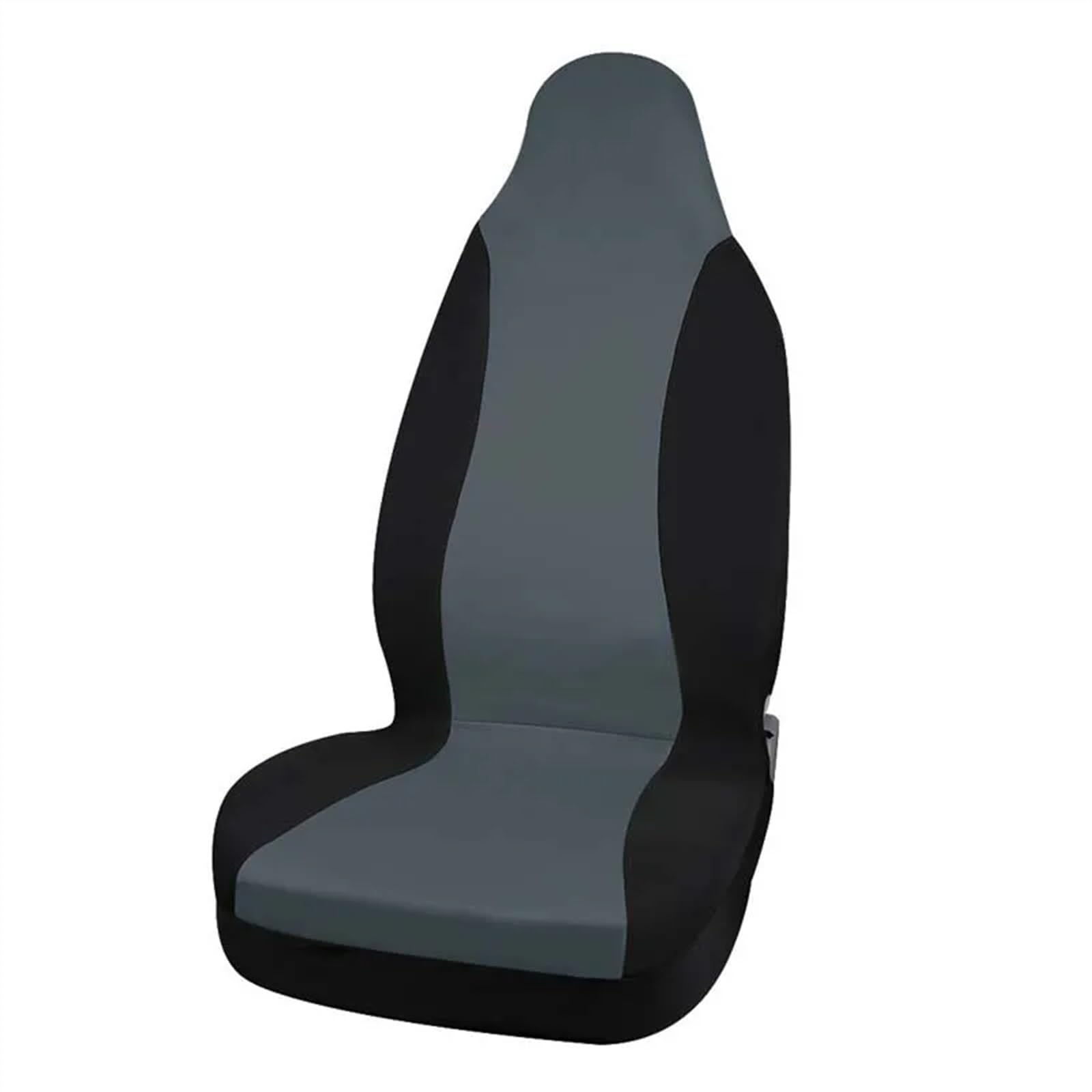Sitzbezüge,Autositzbezug Universal Autositzbezüge Innensitzdekorationsbezüge Zubehör for Autofahrzeug-LKW-SUV(1pcs Gray Black) von Fymlok