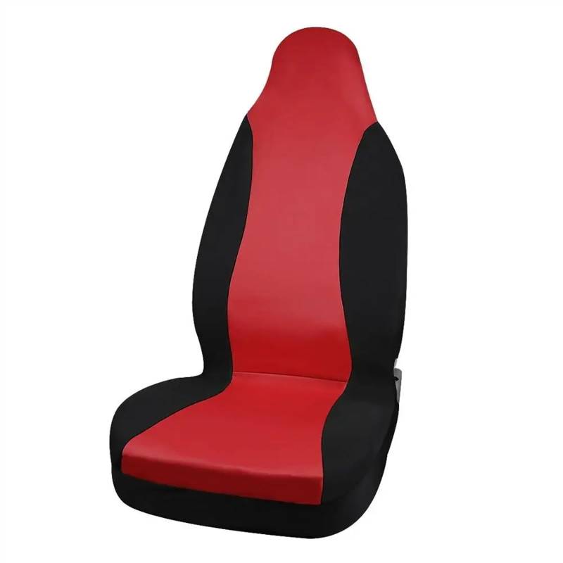 Sitzbezüge,Autositzbezug Universal Autositzbezüge Innensitzdekorationsbezüge Zubehör for Autofahrzeug-LKW-SUV(1pcs Red Black) von Fymlok