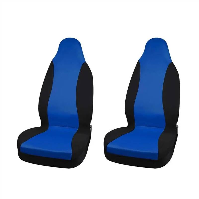 Sitzbezüge,Autositzbezug Universal Autositzbezüge Innensitzdekorationsbezüge Zubehör for Autofahrzeug-LKW-SUV(2pcs Blue Black) von Fymlok