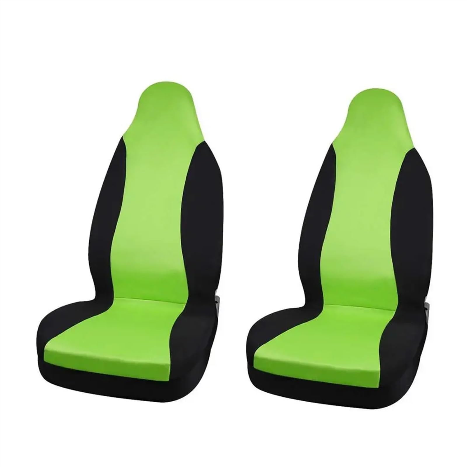 Sitzbezüge,Autositzbezug Universal Autositzbezüge Innensitzdekorationsbezüge Zubehör for Autofahrzeug-LKW-SUV(2pcs Green Black) von Fymlok
