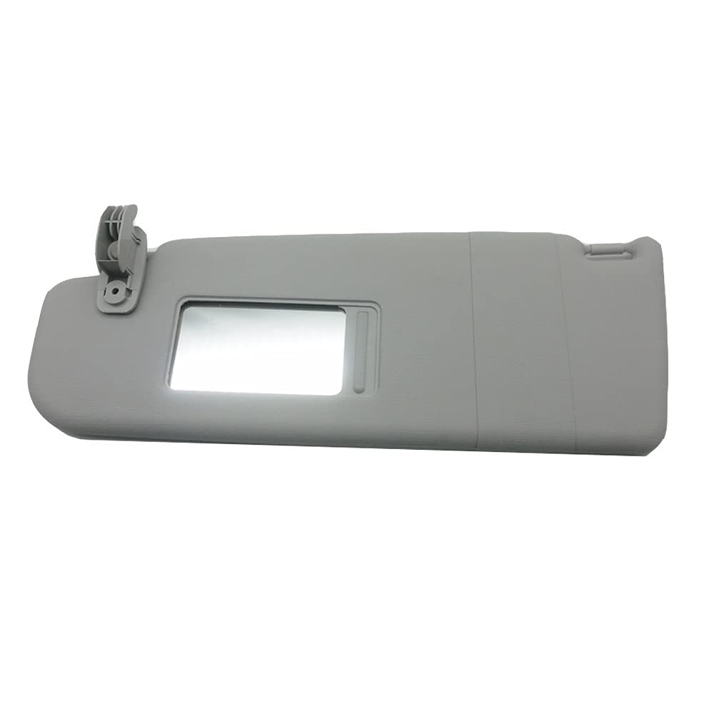 Sonnenblende,Sonnenblende Links/rechts Interieur Sonnenblende mit Make-up Spiegel Fit Verwendung für Skoda Octavia Fabia Superb 08-14 Sonnenschutz Sun Shield Auto Sunvisor Links rechts(Left Grey) von Fymlok