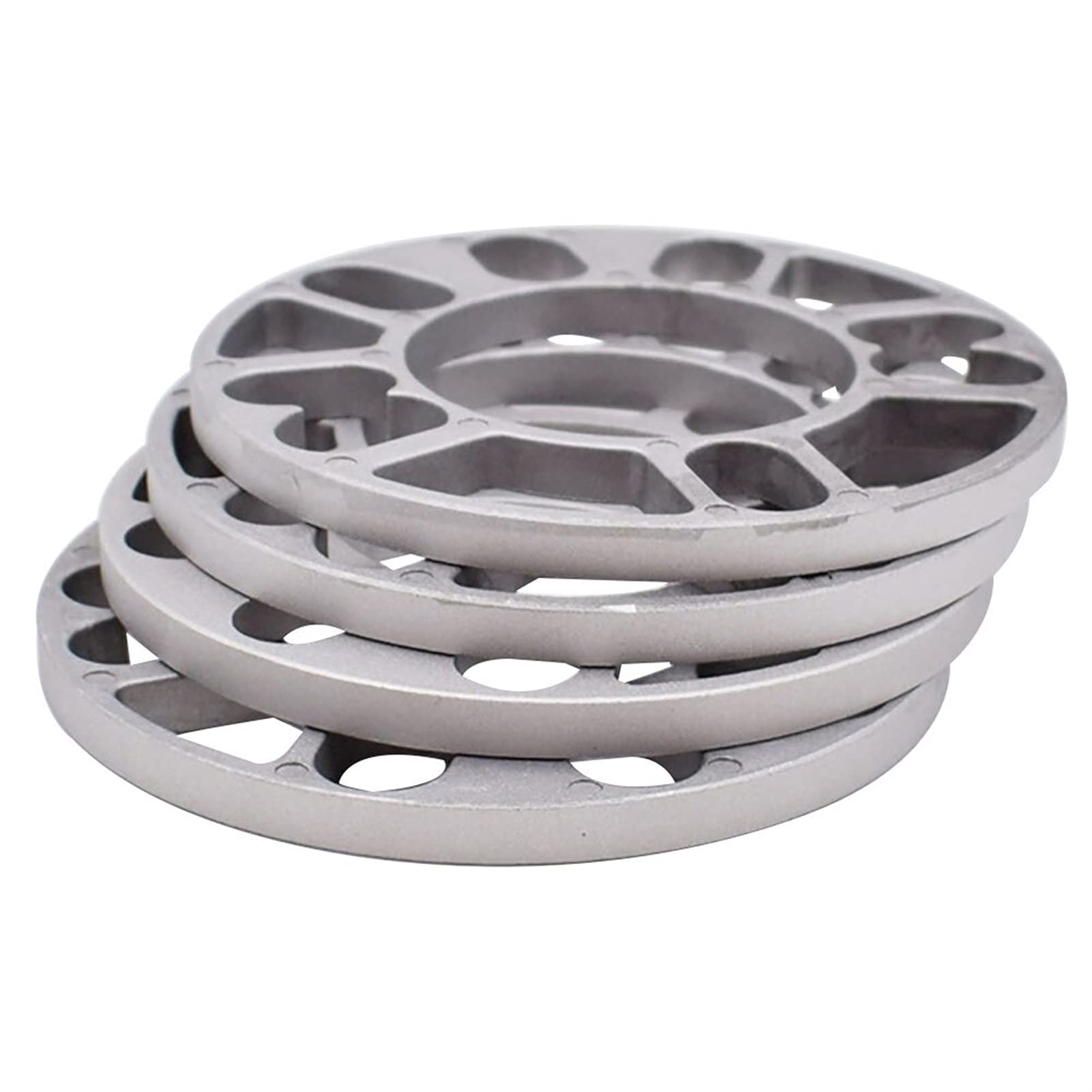 Spurverbreiterungen,Spurplatten 4 STÜCKE Universal 3,0mm 5mm 8mm 10mm Aluminium Auto Rad Spacer Shims Platte Fit 4x100 4x114,3 5x100 5x108 5x114,3 5x120(8mm) von Fymlok
