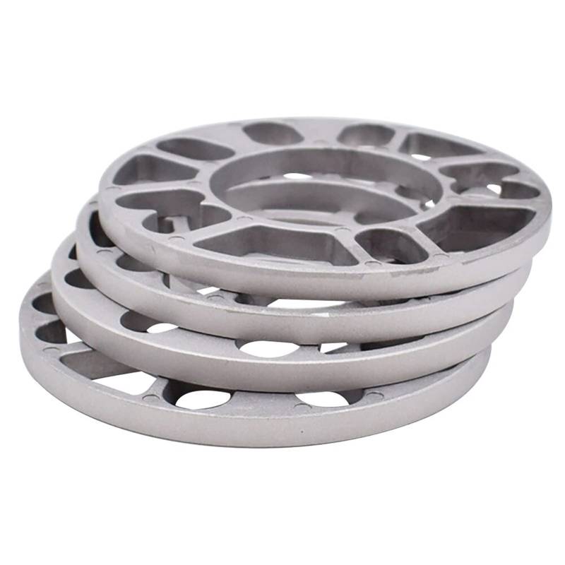 Spurverbreiterungen,Spurplatten 4 STÜCKE Universal 3,0mm 5mm 8mm 10mm Aluminium Auto Rad Spacer Shims Platte Fit 4x100 4x114,3 5x100 5x108 5x114,3 5x120(8mm) von Fymlok