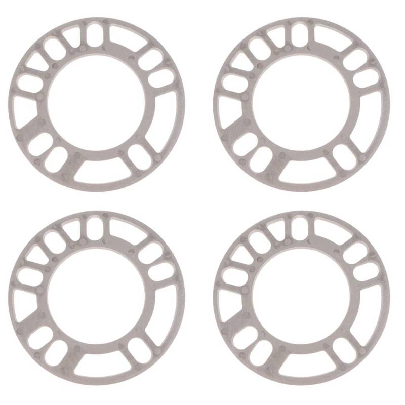 Spurverbreiterungen,Spurplatten 4 Stück 5mm Auto Rad Spacer SHIMS Teller Universal Passend Passend Passend Passend Passend für 5x100 5x108 5x112 5x114.3 Aluminiumlegierung 135 / 75mm von Fymlok