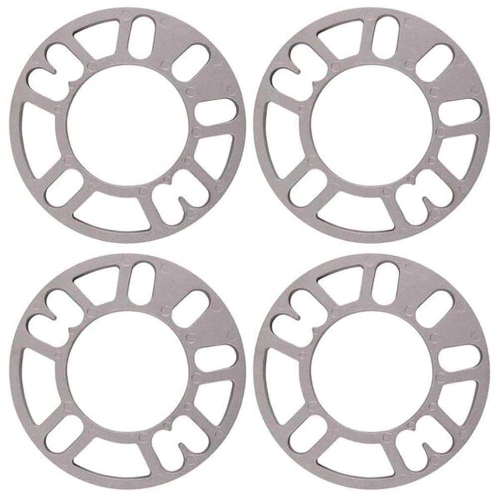 Spurverbreiterungen,Spurplatten 4 stücke 3mm 5mm 8mm 10mm Universal Aluminiumlegierung Auto Rad Reifen Spacer Set Set Auto Außen Zubehör(8mm) von Fymlok