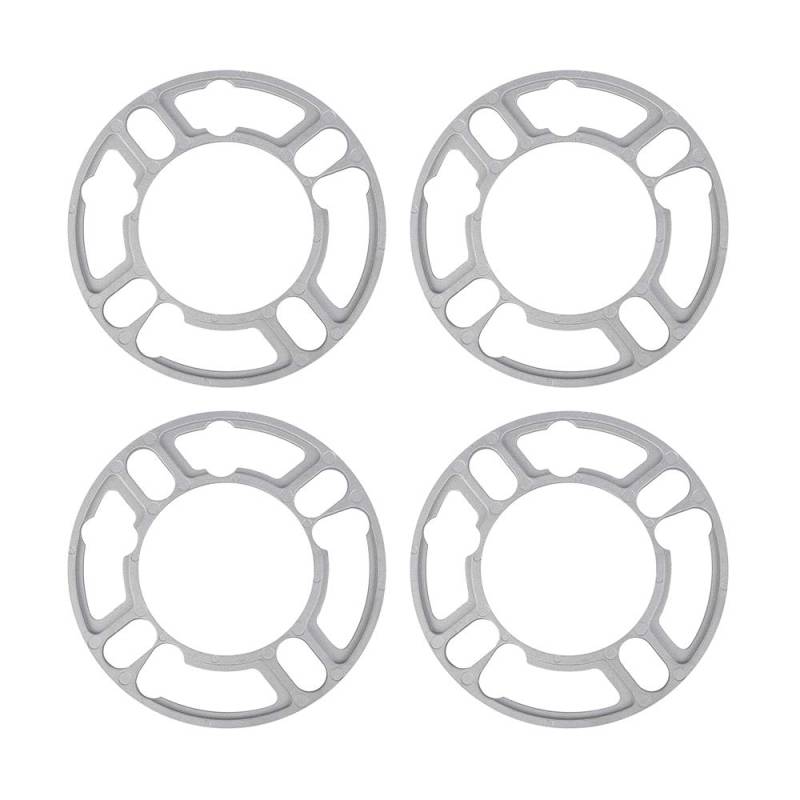 Spurverbreiterungen,Spurplatten 4 stücke 5mm universal Legierung aluminiumrad Spacer shims Platte ersatzreifen Abdeckung Reifen zubehör Sport Auto Auto ersatzteile von Fymlok