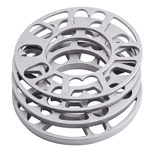 Spurverbreiterungen,Spurplatten 4 stücke Universal 3mm 5mm 8mm 10mm Aluminium Auto Rad Spacer Auto Modified Erweiterte Radnabe ET Einstellung Dichtung Reifen Zubehör(3mm) von Fymlok