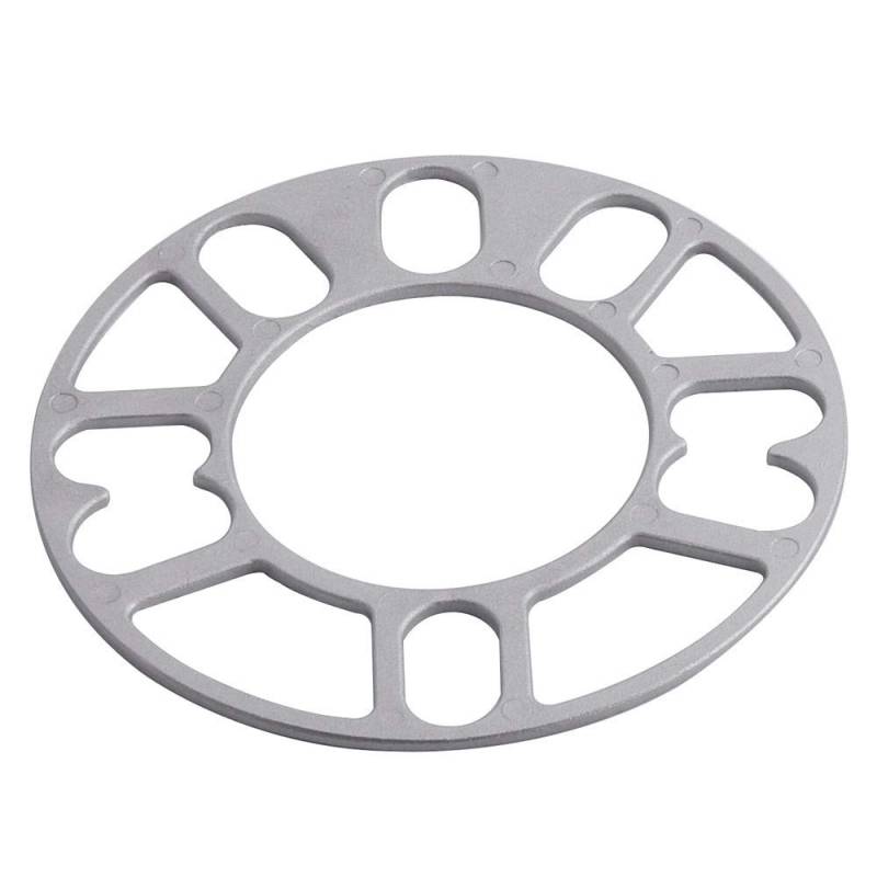 Spurverbreiterungen,Spurplatten Universal 4 STÜCKE Marke 3mm 5mm 8mm 10mm Aluminium-Auto-Rad-Spacer-Scheiben-Platten-Fit Passend für 4x100 4x114.3 5x100 5x108 5x114.3 5x120(8mm) von Fymlok