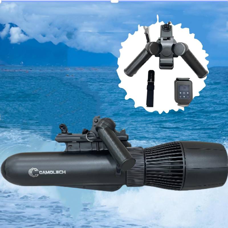 G Camolech 5-2 Paddle Board Motor 500W Bürstenlos mit Propeller 10000mAh Akku Kajak Fernbedienung Thruster, Elektrisches Surfbrett für Angelboot Paddle Board Unterwasser von Camolech