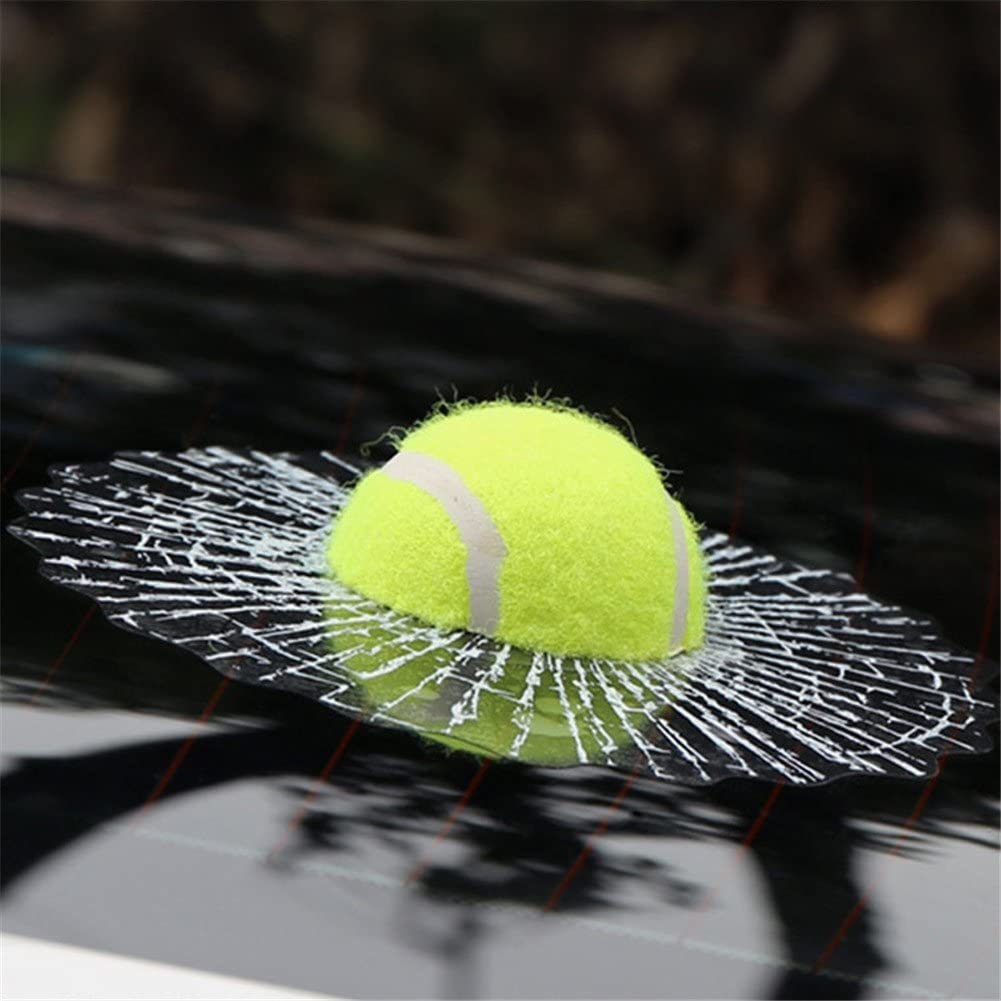 G&S GS Auto-Styling 3D lustiger Tennisball Hits Autofenster Aufkleber selbstklebend Auto Karosserie Tennis Aufkleber von G&S