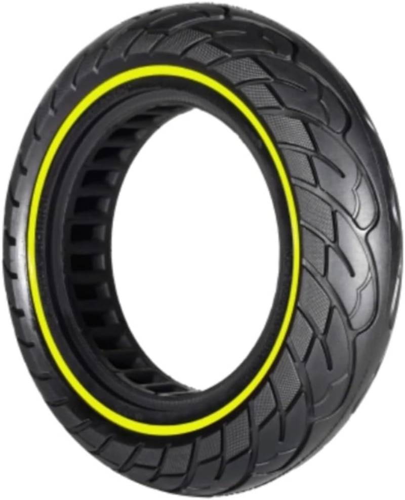 G.V.SHOP® 1 Vollgummiräder 10 x 2,5 Zoll 36 mm Reifen für Elektroroller, Xiaomi, Ducati, Lexgo, Vivobike S2, rutschfest, Vollgummi (Fluo 1pcs) von G.V.SHOP