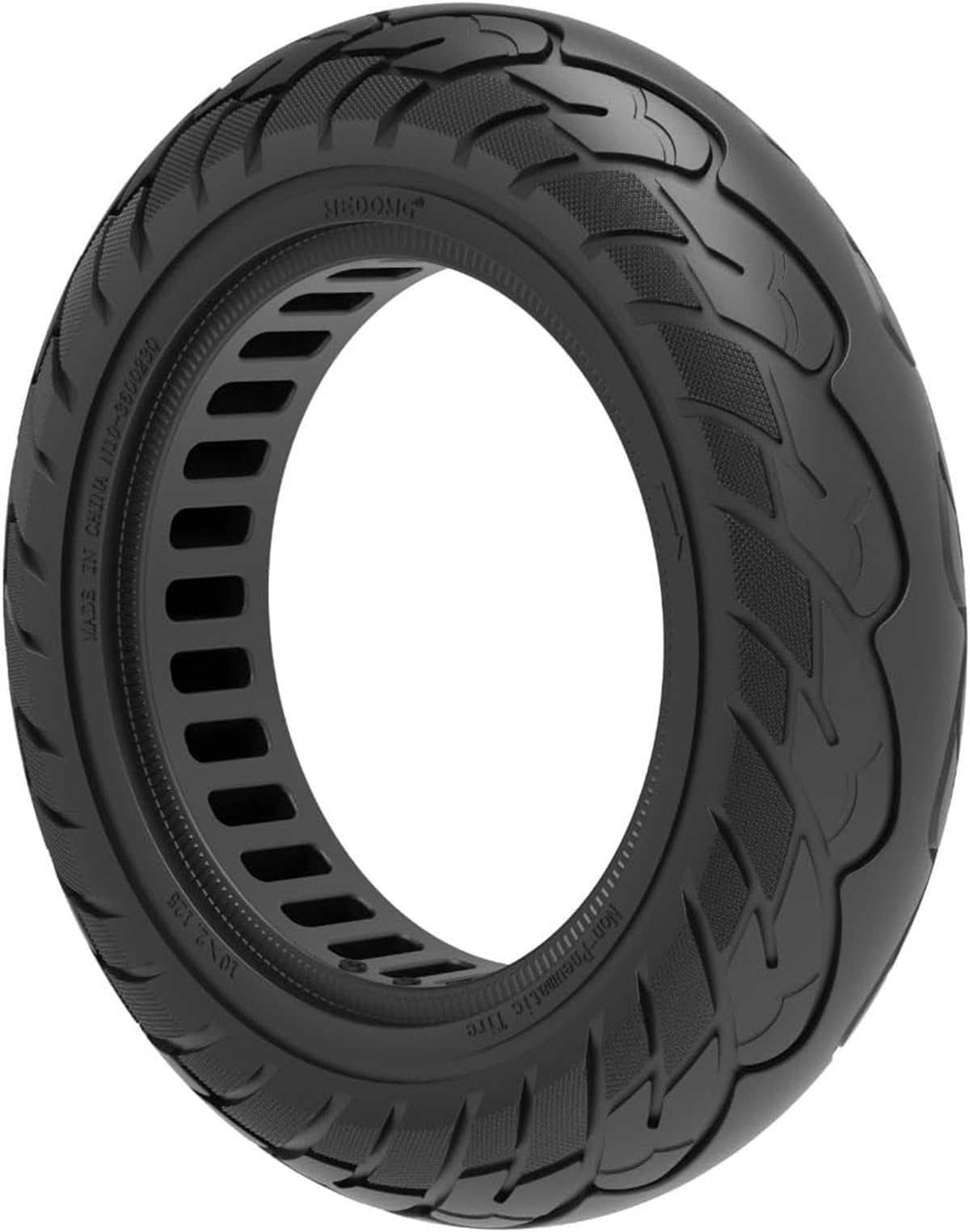 G.V.SHOP® 1pcs Vollgummi-Räder 10X2.125 Zoll für Elektroroller Vivobike S2 Max und S3 Max, Ninebot F25E, rutschfest, Vollgummi, Sie werden nie wieder ein durchgestochenes Rad haben (Schwarz 1pcs) von G.V.SHOP