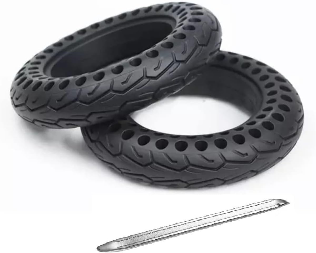 G.V.SHOP® 2pcs 10X2.125 Zoll Vollrad für Vivobike S2 ​​Max Elektroroller, Vivobike S3 Max, Vollgummi, rutschfest, Reifen keine Pannen, Sie werden nie wieder punktieren (2pcs) von G.V.SHOP