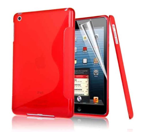 Big-Name-Qualität S zeichnen Wellen-Gel-Silikon-Kasten-Abdeckung für Apple iPad 2 Air / Ipad 6 (2014-15) von RED G4GADGET® von G4GADGET®