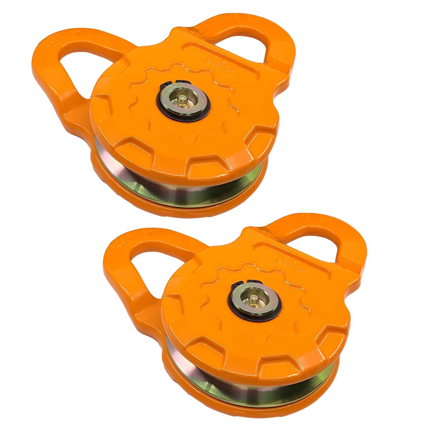 GearAmerica Mega Snatch Block 25 Tonnen Stärke(Zweierpack) | Hochleistungs-Windenrolle für Kunststoffseile oder Stahlseile | Offroad wie eine Pro-Reset-Richtung, doppelte Windenleistung von GA GEARAMERICA