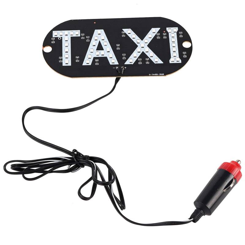 GAESHOW 12V Taxi Windschutzscheibe Fahrerhaus Kontrollleuchte Schild Windschutzscheibe LED Licht Kontrollleuchte von GAESHOW