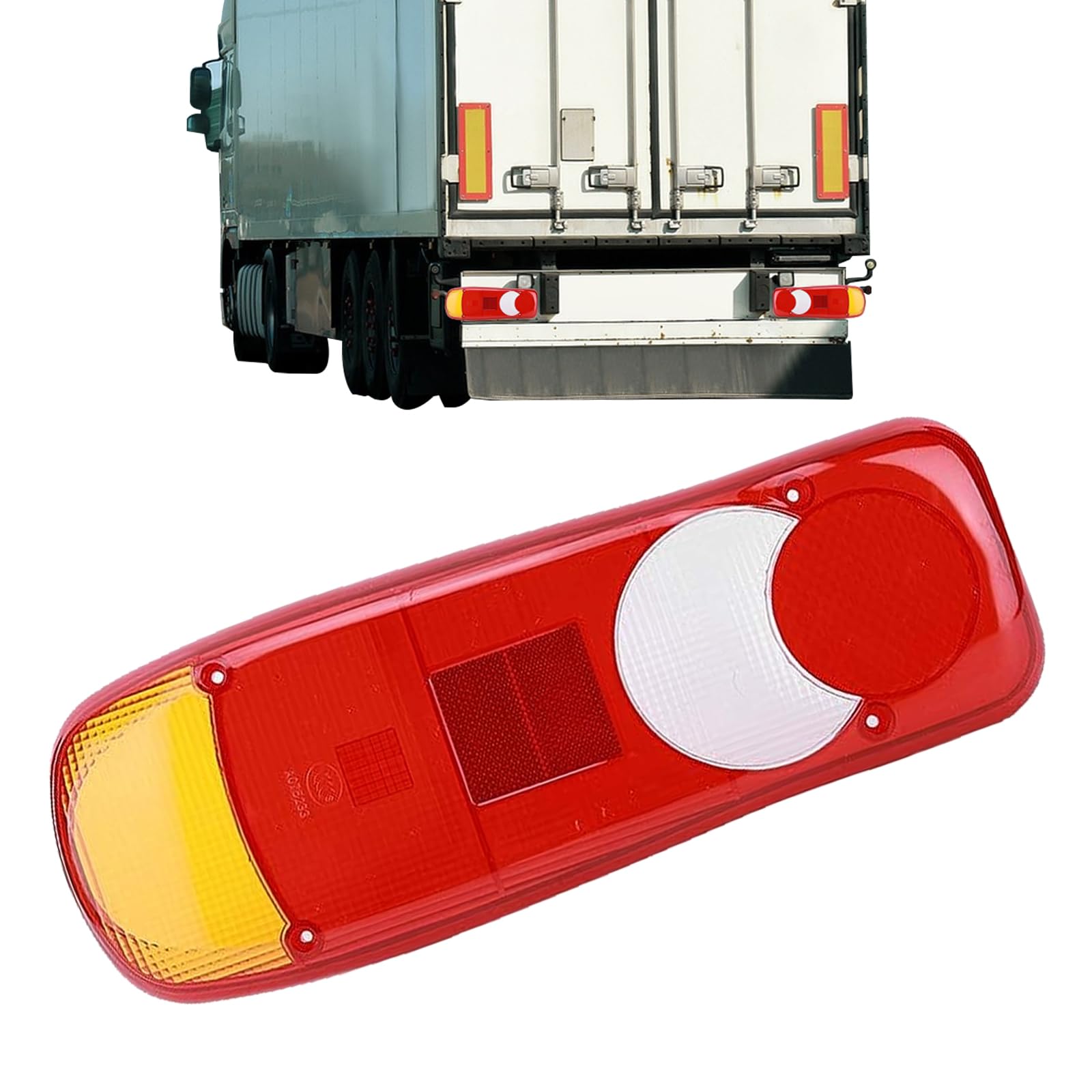 GAESHOW Rücklichtabdeckung, Rücklicht, 1 Stück Stop Reverse Rücklicht Rücklichter Lampenabdeckungsschale Für LKW-Anhänger von GAESHOW