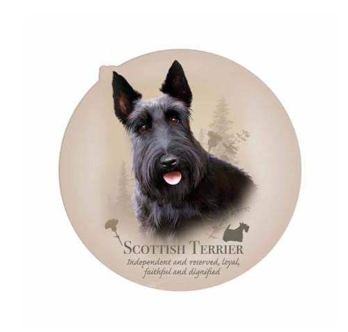 GAETOYEN Autoaufkleber Hund Personalisiert 13 cm X 13 cm Scottish Terrier Scottie Hund Karosserie Aufkleber Vinyl Heckscheibe Tier Aufkleber Mode Autozubehör Css1A2930 von GAETOYEN