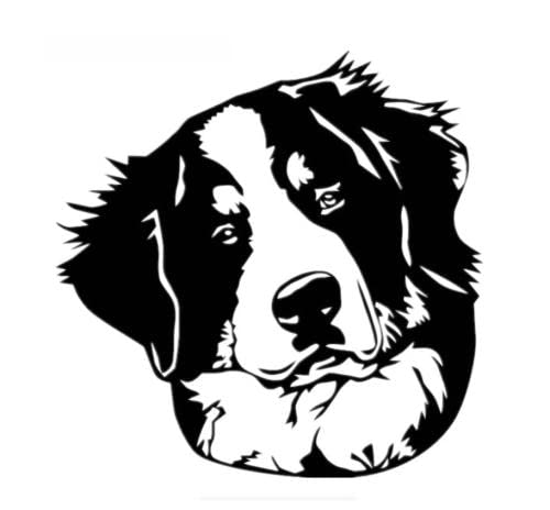 GAETOYEN Autoaufkleber Hund Personalisiert 21Cm（8.6 Inches） Berner Sennenhund Autoaufkleber Lustige Tieraufkleber wasserdichte Sonnencreme Aufkleber Autozubehör Vinyl,(def1m872) von GAETOYEN