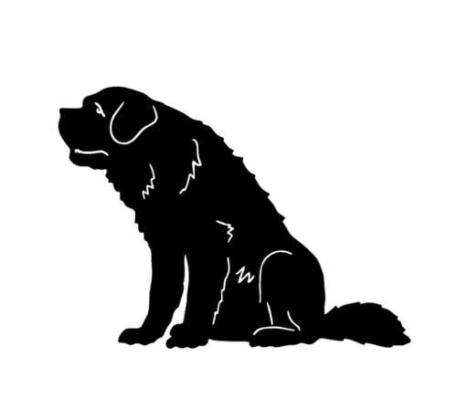 GAETOYEN Autoaufkleber Hund Personalisiert 21Cm（8.6 Inches） Bernhardiner-Hund-Vinyl-Aufkleber, Autoaufkleber, Schönes Tier, Dekoratives Zubehör(def1m377) von GAETOYEN