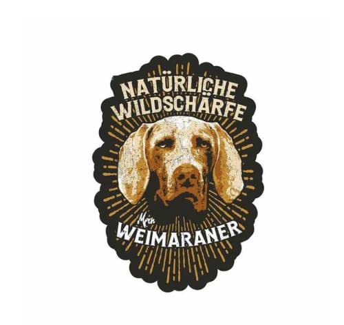 GAETOYEN Autoaufkleber Hund Personalisiert 21Cm（8.6 Inches） Für Weimaraner Hunderasse Jagdhunde Wachhunde Kreativer Aufkleber Vinyl Autoaufkleber Benutzerdefinierter Druck(def1m2456) von GAETOYEN