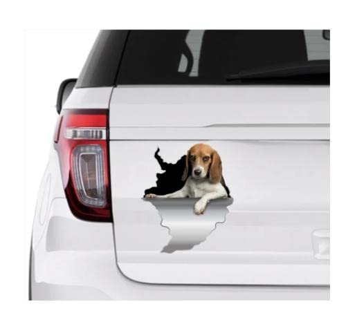 GAETOYEN Autoaufkleber Hund Personalisiert 21Cm（8.6 Inches） Hund Aufkleber Auto-Dekor Auto-Aufkleber Beagle-Aufkleber Beagle-Aufkleber Beagle Beagle-Dekor Auto-Aufkleber Beagle(def1m4167) von GAETOYEN