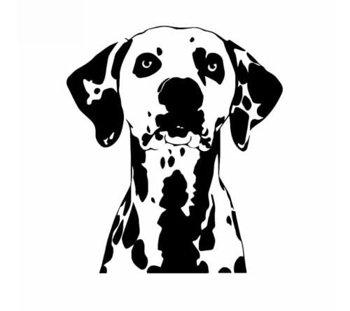 GAETOYEN Autoaufkleber Hund Personalisiert Hund Tier Haustier Dalmatiner Autoaufkleber Wasserdicht Personalisierter Aufkleber Laptop Koffer LKW Motorrad Auto PVC,16Cmx14Cm Css1A12810 von GAETOYEN