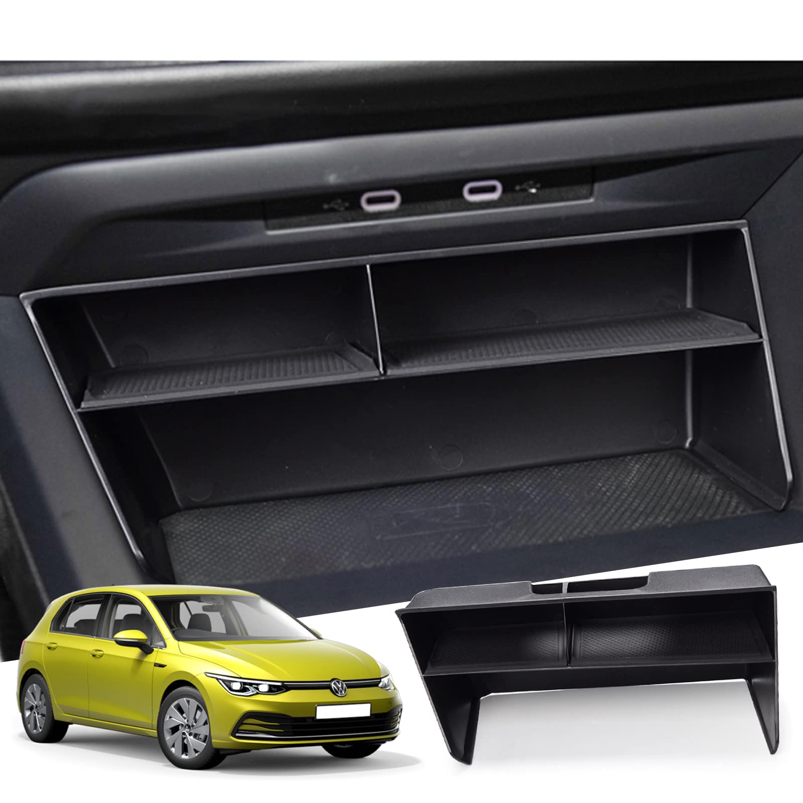 GAFAT Kompatibel mit VW Golf 8 8.5 GTI GTE GTD Alltrack R Variant 2020-2024 2025 Mittelkonsole Ablagefächer, Golf 8.5 MK8 Multifunktionale Aufbewahrungsbox Interieur Organizer Tray, Golf 8 Zubehör GAFAT Kompatibel mit VW Golf 8 8.5 GTI GTE GTD Alltrack R Variant 2020-2024 2025 Mittelkonsole Ablagefächer, Golf 8.5 MK8 Multifunktionale Aufbewahrungsbox Interieur Organizer Tray, Golf 8 Zubehör von GAFAT