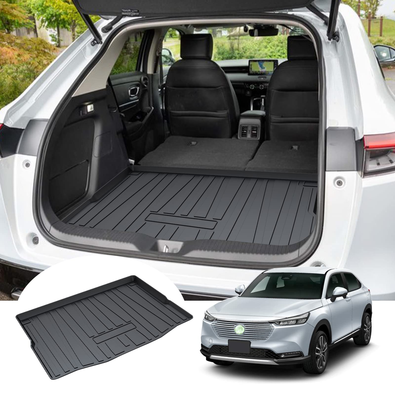 GAFAT Kompatibel mit Honda HR-V 2022-2024 2025 Kofferraummatte, HRV 2024 Kofferraumwanne Antirutschmatten HRV 2023 Matten TPE Original 3D Scanner, HRV 2024 zubehör, HRV 2023 zubehör GAFAT Kompatibel mit Honda HR-V 2022-2024 2025 Kofferraummatte, HRV 2024 Kofferraumwanne Antirutschmatten HRV 2023 Matten TPE Original 3D Scanner, HRV 2024 zubehör, HRV 2023 zubehör von GAFAT