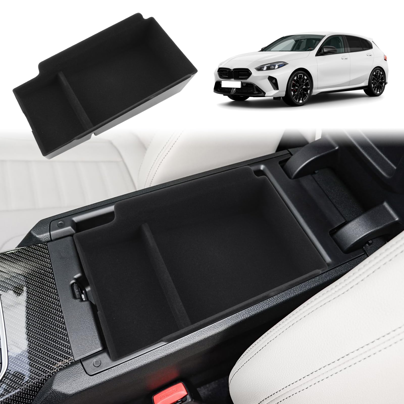 GAFAT Kompatibel mit Neu 2025 BMW 1er F70 Serie 1/ 2er F74 2025 2026 Mittelkonsole Aufbewahrungsbox, Serie 2 F74 Gran Coupe Armlehne Organizer Ablagen, aus Flockung, 1er F70 Zubehör GAFAT Kompatibel mit Neu 2025 BMW 1er F70 Serie 1/ 2er F74 2025 2026 Mittelkonsole Aufbewahrungsbox, Serie 2 F74 Gran Coupe Armlehne Organizer Ablagen, aus Flockung, 1er F70 Zubehör von GAFAT