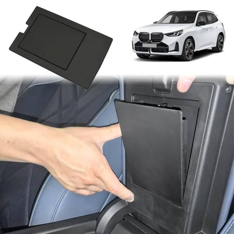 GAFAT Kompatibel mit Neu BMW X3 G45 2025 2026 Mittelkonsole Aufbewahrungsbox, X3 2025 Plug-in Hybrid xDrive Armlehne Verstecktes Fach Organizer Tray Handschuhfach, X3 G45 Zubehör von GAFAT