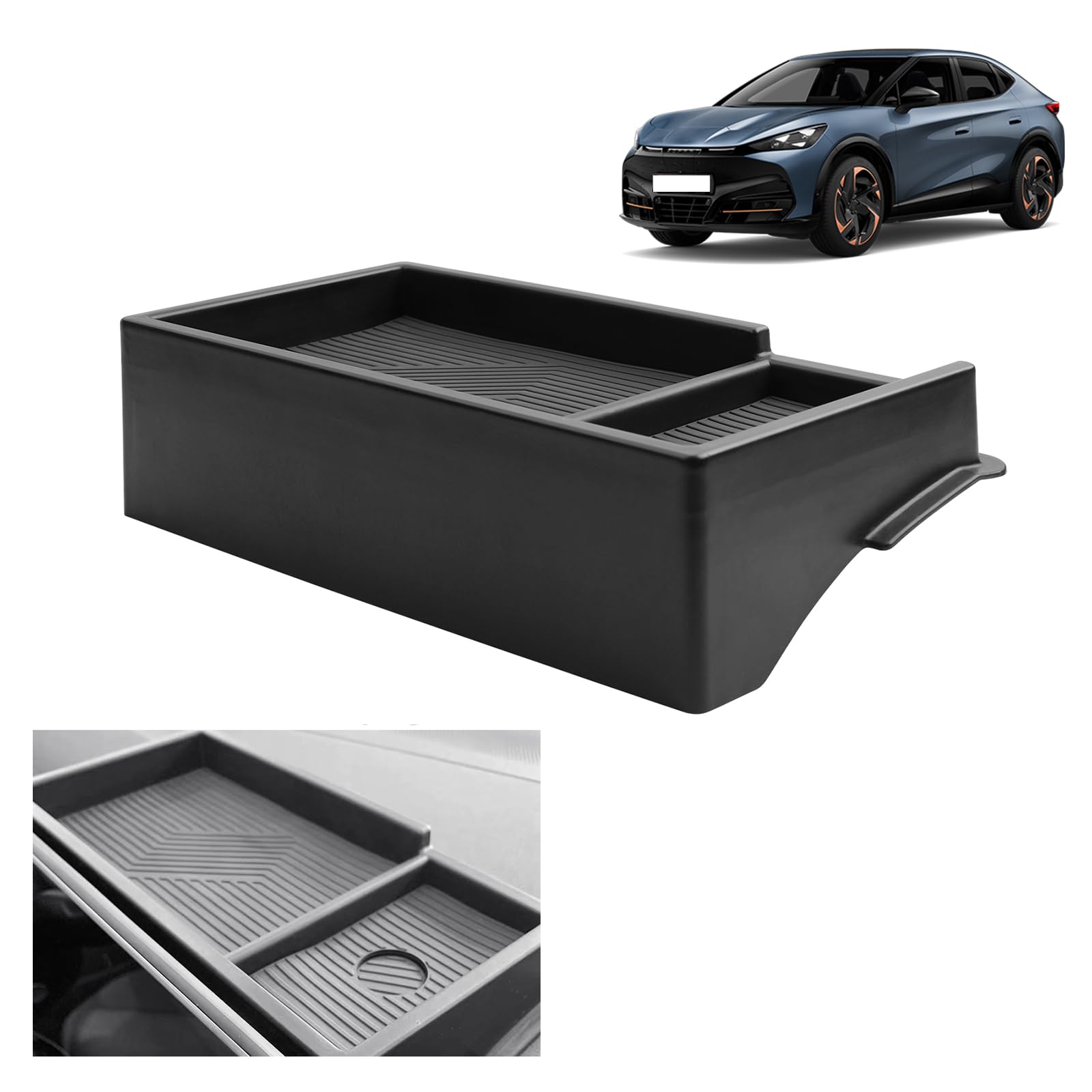 GAFAT Kompatibel mit Neu Cupra Tavascan 2025 2026 15 Zoll Mittelkonsole Aufbewahrungsbox, Hinter dem Bildschirm Ablagen Organizer Tray für Tavascan VZ ab 2025 15 Zoll TouchScreen GAFAT Kompatibel mit Neu Cupra Tavascan 2025 2026 15 Zoll Mittelkonsole Aufbewahrungsbox, Hinter dem Bildschirm Ablagen Organizer Tray für Tavascan VZ ab 2025 15 Zoll TouchScreen von GAFAT