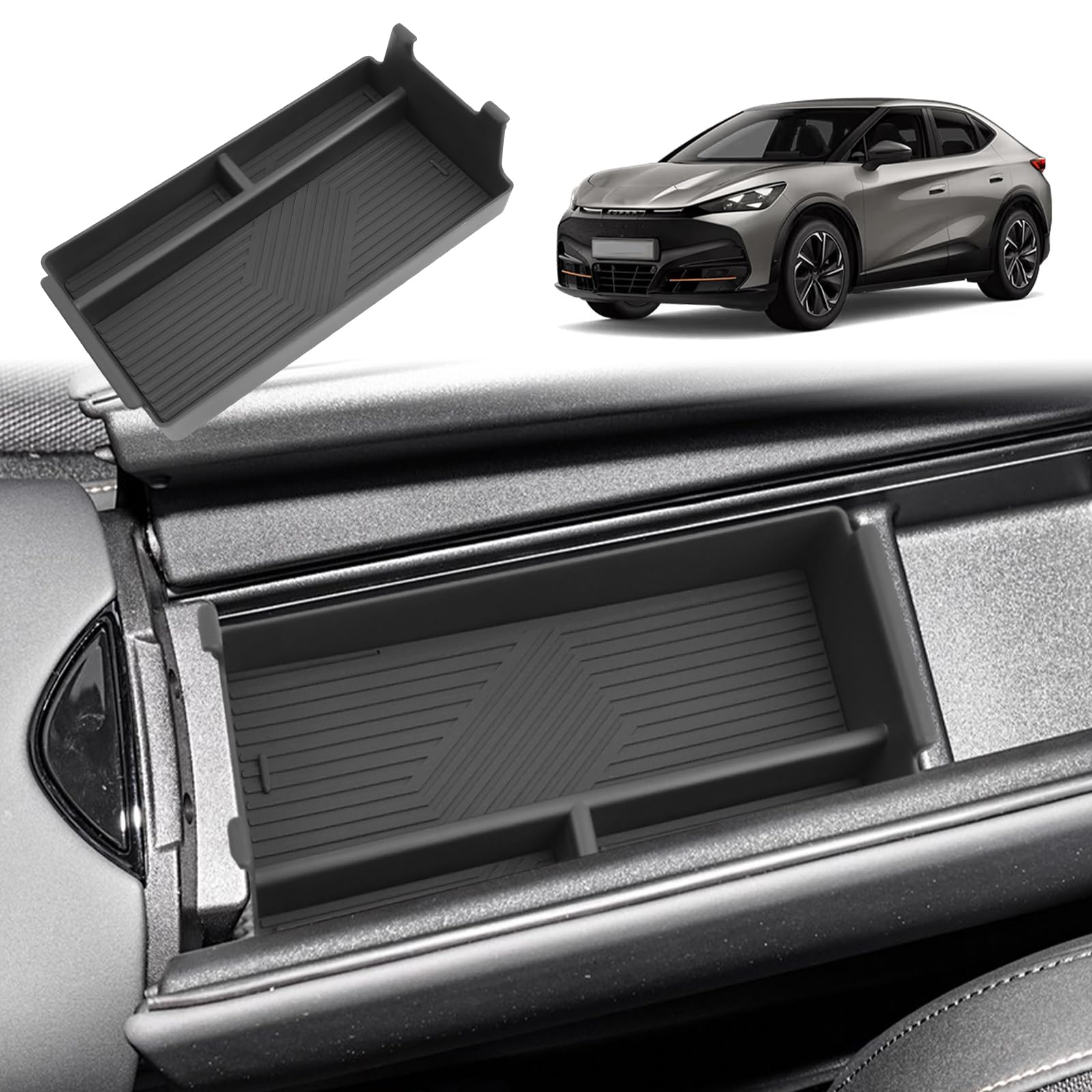 GAFAT Kompatibel mit Neu Cupra Tavascan 2025 2026 Mittelkonsole Aufbewahrungsbox, Tavascan VZ Armlehne Organizer Tray Ablagen Handschuhfach für Tavascan ab 2024, Tavascan Zubehör GAFAT Kompatibel mit Neu Cupra Tavascan 2025 2026 Mittelkonsole Aufbewahrungsbox, Tavascan VZ Armlehne Organizer Tray Ablagen Handschuhfach für Tavascan ab 2024, Tavascan Zubehör von GAFAT