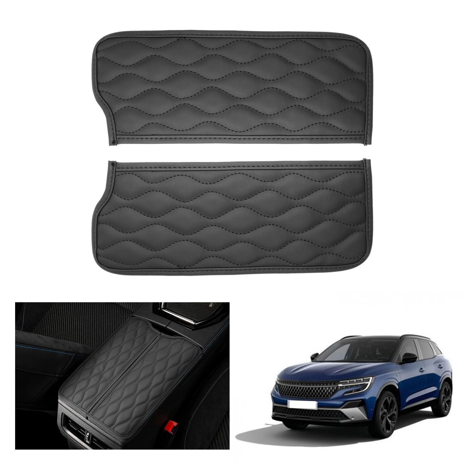 GAFAT Kompatibel mit Renault Austral E-Tech Hybrid 2023 2024 2025 Armlehnenbezüge, Austral 2023 Mittelarmlehne Abdeckung Kissen, Mittelkonsole Armlehne Schutz, PU Mikrofaser leder GAFAT Kompatibel mit Renault Austral E-Tech Hybrid 2023 2024 2025 Armlehnenbezüge, Austral 2023 Mittelarmlehne Abdeckung Kissen, Mittelkonsole Armlehne Schutz, PU Mikrofaser leder von GAFAT