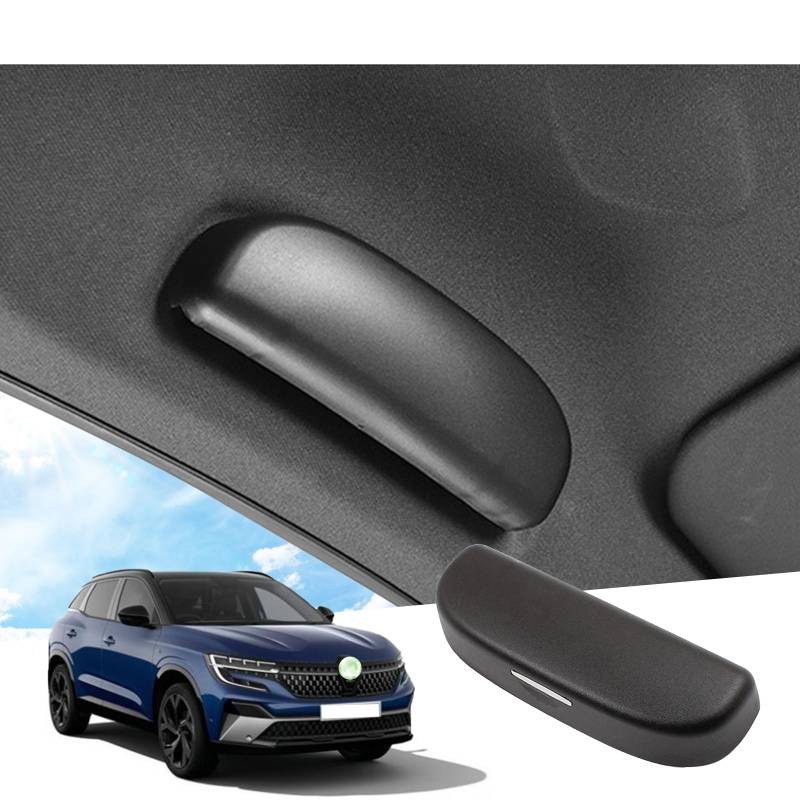 GAFAT GAFAT Kompatibel mit Renault Austral E-Tech Hybrid 2023 2024 Sonnenbrillenhalter Brillenetui Auto, Austral 2023 Aufbewahrungsbox Organizer, Austral Zubehör (Schwarz) von GAFAT