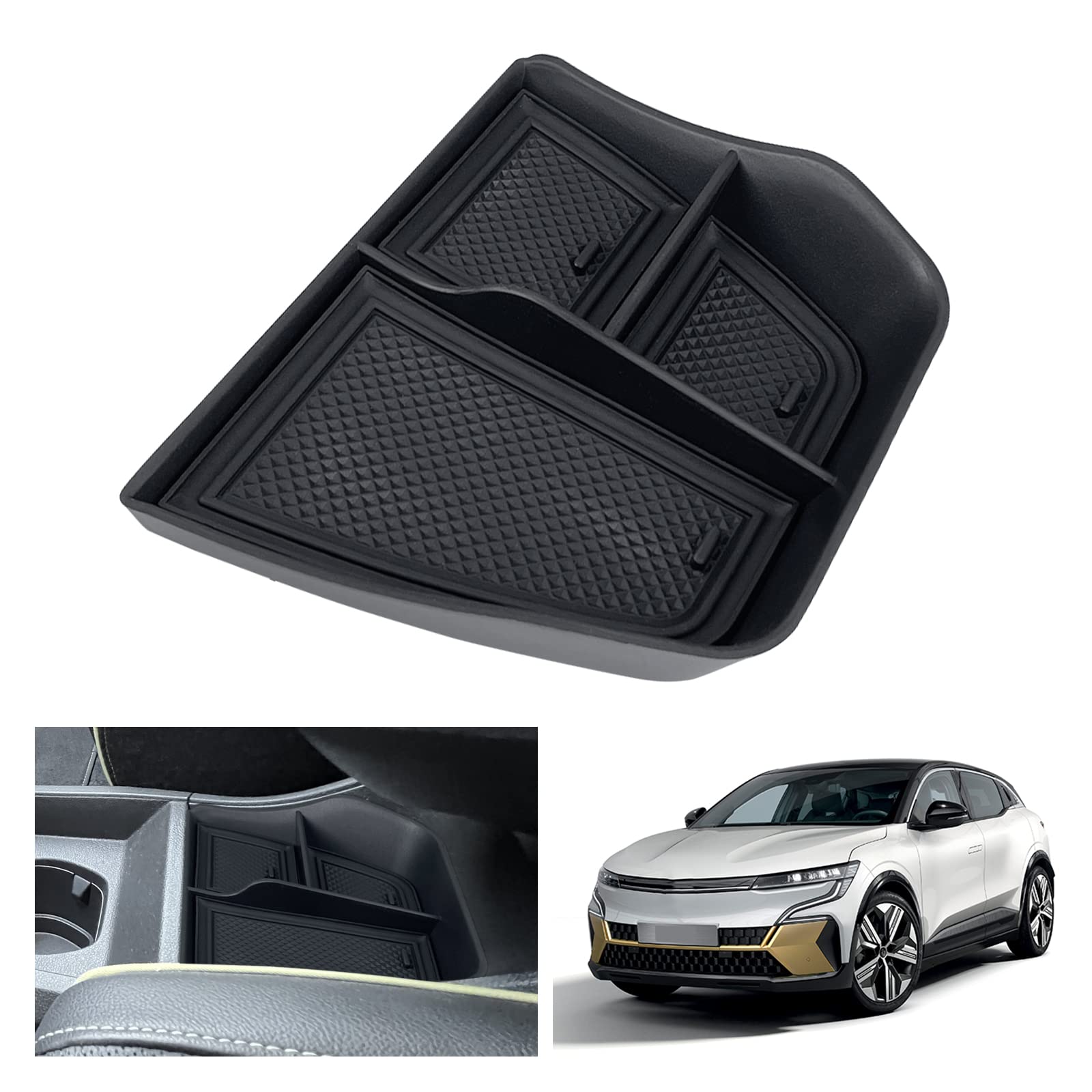 GAFAT Kompatibel mit Renault Megane E-Tech/Scenic E-Tech 2022-2024 2025 Mittelkonsole Aufbewahrungsbox, Megane E Tech Organizer Tray Handschuhfach Unten die Mittelkonsole, Megane ETech Zubehör GAFAT Kompatibel mit Renault Megane E-Tech/Scenic E-Tech 2022-2024 2025 Mittelkonsole Aufbewahrungsbox, Megane E Tech Organizer Tray Handschuhfach Unten die Mittelkonsole, Megane ETech Zubehör von GAFAT