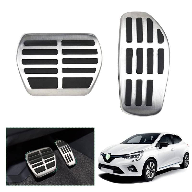GAFAT 2020-2025 Renαult Clio 5/Captur 2/Arkana/Megane E-Tech, 18-25 Dacia Duster 3 Duster 2, Qashqai J12, 16-25 Kadjar/Koleos, Gaspedal Bremspedal Fußstütze Fußrasten [Nur für Automatikgetriebe] von GAFAT