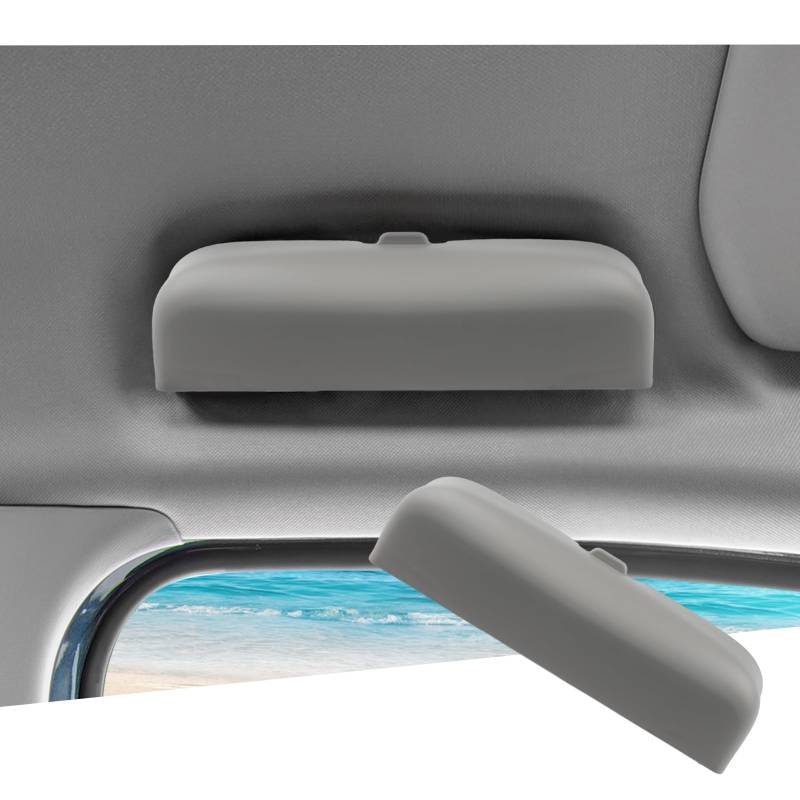 GAFAT [Verbesserte Plus] Kompatibel mit Peugeot 208 2008 e-208 e-2008 2020-2023 2024 Sonnenbrillenhalter Brillenetui, Aufbewahrungsbox Organizer, Übergröße, OEM Original (Grau) von GAFAT