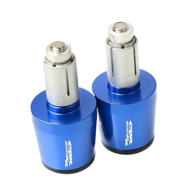 GAFITSEP 22MM 7/8 "CN Universal Motorrad Lenkergriffe Gewichte Anti Vibration Silder Plug Compatible with Hon Da CBR 600RR CBR600RR Lenker Endkappen(Blu) von GAFITSEP