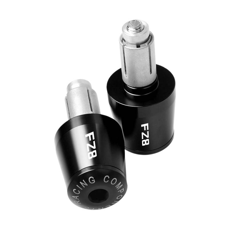 GAFITSEP CNC Motorradzubehör 7/8 '' 22MM Lenkergriffe Lenkerkappe Endstopfen Compatible with Ya ma ha FZ8 2011 2012 2013 2014 2015 2016 Lenker Endkappen(Nero) von GAFITSEP