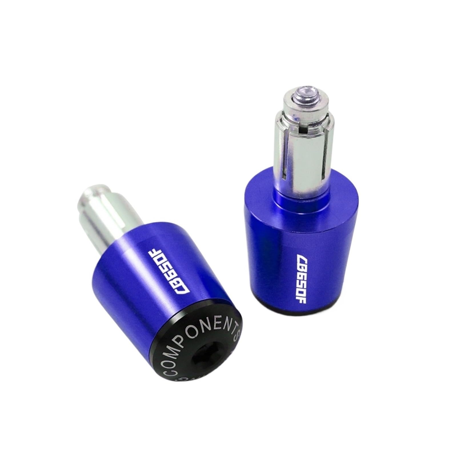 GAFITSEP Compatible with Hon Da CB650F CB 650 F CB650 F Motorrad Lenkergriffe Lenkergriffe Enden Kappe Abdeckung Stecker Griff Griff Lenker Endkappen(Blu) von GAFITSEP