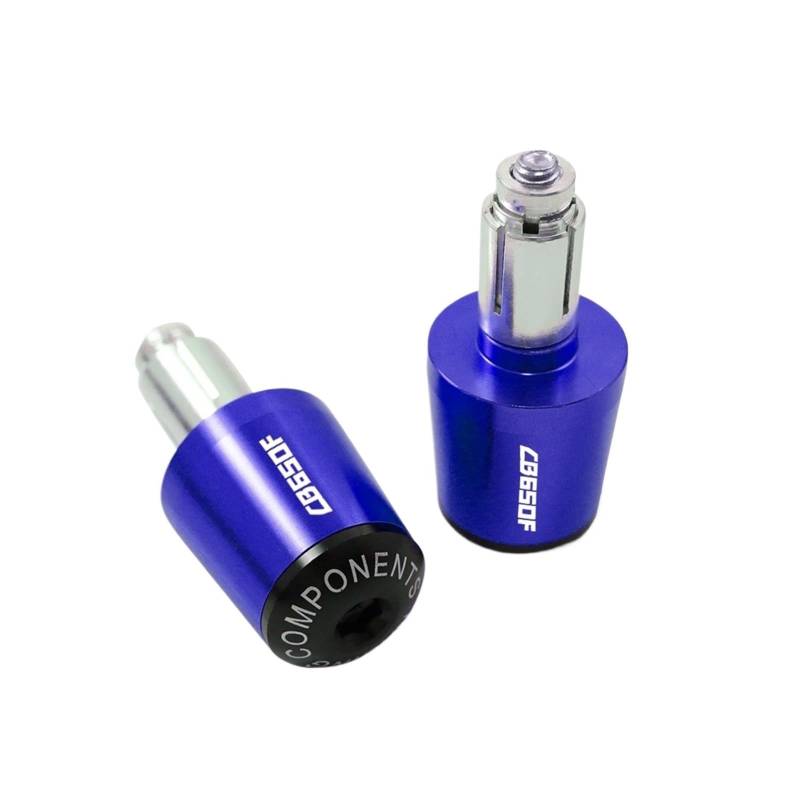 GAFITSEP Compatible with Hon Da CB650F CB 650 F CB650 F Motorrad Lenkergriffe Lenkergriffe Enden Kappe Abdeckung Stecker Griff Griff Lenker Endkappen(Blu) von GAFITSEP