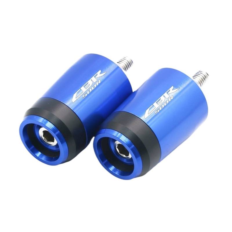 GAFITSEP Compatible with Hon Da CBR500R CBR 500R CBR500 R Motorrad Universal CNC Lenkergriffe Lenkergriff Enden Abdeckkappe Stopfen Lenker Endkappen(Blu) von GAFITSEP