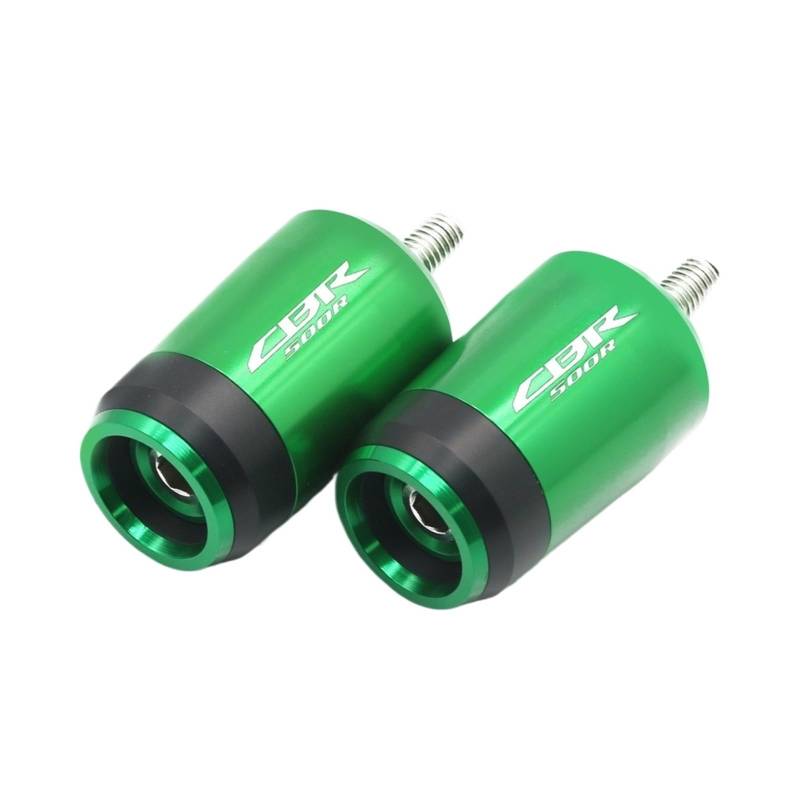 GAFITSEP Compatible with Hon Da CBR500R CBR 500R CBR500 R Motorrad Universal CNC Lenkergriffe Lenkergriff Enden Abdeckkappe Stopfen Lenker Endkappen(Green) von GAFITSEP